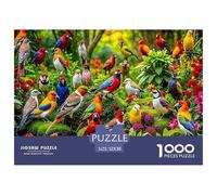 Colorful Birds Garden Sturdy Paper Material Great Brain Teaser, Suitable for Home Relaxation And Personal Hobby Time 52x38cm/1000pcs