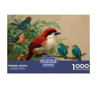 Colorful Birds Perched Eco Friendly Cardboard Great for Mental Refreshment, Stress Relief And Daily Leisure Activity 38x26cm/1000pcs