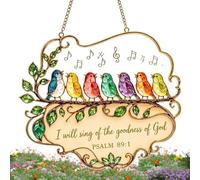 Colorful Birds Suncatcher Flat Acrylic Decorative Window Pendant Gift