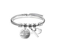 COLORFUL BLING Braccialetti religiosi con croce relazione lunga distanza prima comunione battesimo braccialetto laterale per compleanno festa della mamma regali gioielli protezione Gesù, Metallo, lega