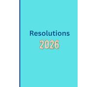 Colorful Blue New Year Resolutions Notebook: 120 Blank Lined Pages