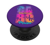 Colorful Bold Lettere Cabo San Lucas Messico Spiaggia Vacanza PopSockets PopGrip Adesivo