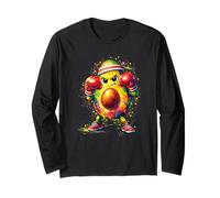 Colorful Boxing Avocado Fighter Maglia a Manica