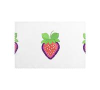 Colorful Bubble Beads Strawberry Prints Tovagliette 4 Pezzi Resistente al Calore Tovaglietta Antiscivolo Tovagliette per Cucina Esterno Soggiorno 30X45Cm