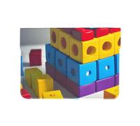 Colorful Building Blocks Custodia protettiva in pelle per computer portatile da 13 pollici-PU custodia protettiva per MacBook, borsa sottile per computer da viaggio quotidiano