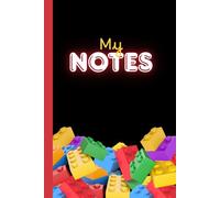 Colorful Building Brick Pattern Notebook for Kids and Adults: Fun Block-style cover journal for School, Creativity and Daily Writing: Creative Brick ... kids and adults who love construction toys.