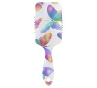 Colorful Butterfly Dreamy Art anti statico mens capelli spazzolato cuoio capelluto massaggio per capelli ricci con manico ergonomico cepillo para peinar