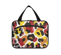 Colorful Camouflage Leopard Pattern Hanging Hanging Travel Toiletry con gancio, Designer Espandibile Hanging Toiletry Borse per mamma Viaggio bolso para maquillaje L