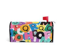 Colorful Cartoon Alfabeto Decorativo mailbox Coperture magnetiche per San Valentino divertimento Ringraziamento mailbox copre magnetico formato standard Caja de correos