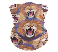 Colorful Cartoon Animal Lion Freddo Caldo/Freddo Tempo Caldo prova di raffreddamento ghette collo elastico Maschera per la Caccia Escursionismo maschera di Halloween mascara para motociclista