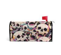 Colorful Cartoon Animal Skull Decorative mailbox copre magnetico per l'autunno unico mailbox copre inverno dimensioni standard copertura para buzon