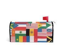 Colorful Cartoon Bandiera Nazionale Decorativo magnetico mailbox copre per San Valentino divertimento patrick mailbox copre dimensioni standard copertura para buzon