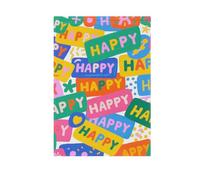 Colorful Cartoon Happy Modern bandiere di pace per all'aperto chritmas banner per la decorazione del portico 28x40 doppia faccia