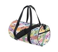 Colorful Cartoon Partito Musica Oversize Viaggio Duffel Bag Weekender/Pernottamento Duffel Sport Impermeabile