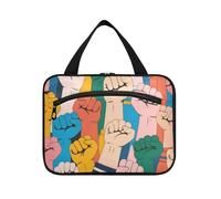 Colorful Cartoon pugno appeso kit da barba borsa da viaggio con gancio, designer espandibile kit Bag per mamma Travel estuche de maquillaje para Mujer L