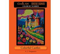 Colorful Castles Color by Number Book - Standard paper