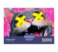 Colorful Cat Puzzle 1000 Pezzi Per Adulti Idea Regalo Uomo E Donna Immagine Dipinta, Intrattenimento Creativo Per Adulti E Bambini A Partire Da 12 Anni70x50cm/1000pcs