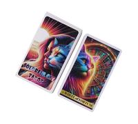 Colorful Cat Tarot Deck, 78-Piece Beginner Tarot Cards Set, Cat-Themed Design, 10.3x6cm English Reading Beginners, Experts, Kids, Adults, Spiritual Guidance and Divination
