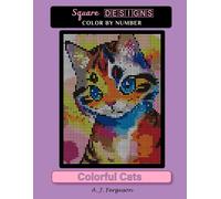 Colorful Cats - Color by Number book - Premium paper