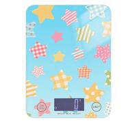 Colorful Checkered Stars Keto Food Scale per cucina 10 lb/1 oz, 5kg/5g piccola scala grammi con 4 unità per dieta cottura perdita di peso báscula para cocina