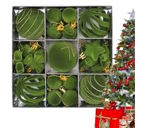 Colorful Christmas Ornaments, Winter Holiday Pendant Set, 35 Pieces Shatterproof Tree Decor, Seasonal Decorations, Home Display with Easy Hanging Design, Celebration Party Decor for Railing Wi