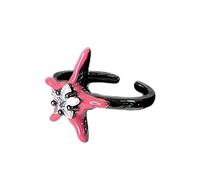 Colorful Cinque Punto Stelle Moda Hip Hop Punk Anelli Aperti Dichiarazione Gioielli Knuckles Per Le Donne Ragazza Unico Regolabile Finger Jewelry, Misura unica, come descritto, come descritto
