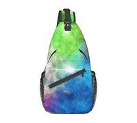 Colorful Cloud Jewel Dragonfly Crossbody Backpack Sling Bag Zaino da escursionismo da donna da uomo