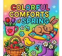 Colorful Comforts of Spring: A Cozy & Cheerful Coloring Book for All Ages: Relax, Unwind, and Celebrate the Joys of Spring with Adorable Scenes, Flowers, and Peaceful Moments