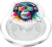 Colorful Cool Monkey Graffiti Cuffie Art PopSockets PopGrip per MagSafe