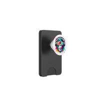 Colorful Cool Monkey Graffiti Cuffie Art PopSockets PopWallet per MagSafe
