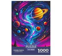 Colorful Cosmic Art Puzzle 1000 Pezzi - Attività Mindful & Creativa, Cartone Spesso, Poster Da Muro, 38x26cm/1000pcs