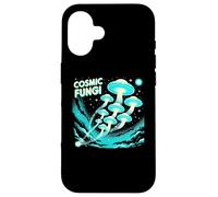 Colorful Cosmic Mushrooms Galaxy Universe Cosmos Fungi Custodia per iPhone 16