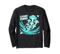 Colorful Cosmic Mushrooms Galaxy Universe Cosmos Fungi Maglia a Manica