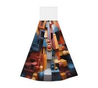 Colorful Cube Space Hangable asciugamano portatile, velluto super assorbente cucina asciugamano, bambini adulti bagno cucina appeso asciugamano