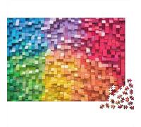 Colorful Cube Wall Colourful Mountain View at Dawn 1000 Pcs Puzzle Adults And Children Beautifully Illustrated 70x50cm/1000pcs