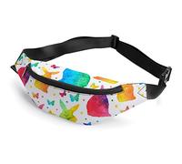 Colorful Cute Rabbits Butterfly Colorful Snake Skin Texture, sportivo per bambini adulti per uomo donna