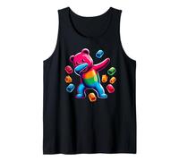 Colorful Dabbing Gummy Bear Candy Lovers Kids Boys Bear Dab Canotta