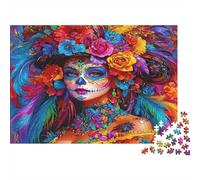 Colorful Day of Dead Colourful Peaceful Forest Path 1000 Pieces Jigsaw for Adults The Impossible Challenge Brain Development 70x50cm/1000pcs