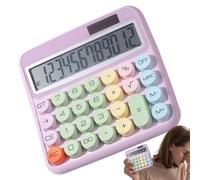 Colorful Desktop Calculator, Big Key 12 Digit Calculator, 5 Inch LCD with Angle Display, Adding Machine for Math Work, Student Calculators with Clear Screen, Calculators Tool for Banking Retail