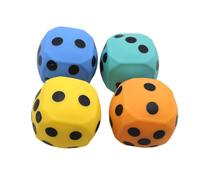 Colorful Dice Squeeze Toy Soft Tpr Elastic Simulation Dice Pinch Toys Decompression Sensory Toy Adult Teens Fidget Squishes Stress Relief Toy Party Fa