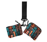 Colorful Digital Art Portafoglio da donna Casi per carte di credito sottile staccabile portafoglio organizzatore con tasca con cerniera per le donne 2 pezzi, Arte digitale colorata, 1 size, Casual