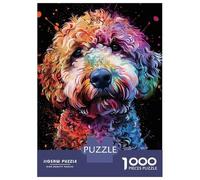 Colorful Dog Portrait 1000 Pezzi Bundle Puzzle Puzzle Premium Cartone Qualità - Anziani Appassionati, Allenamento Concentrazione, Regalo Inaugurazione E Pause Ufficio 38x26cm/1000pcs
