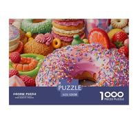 Colorful Donuts Collection Smooth Pieces Excellent Brain Training, Suitable for Family Entertainment And Personal Relaxation 52x38cm/1000pcs