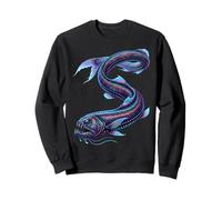 Colorful Dragonfish Abstract Ocean Artwork Deep Sea Creature Felpa
