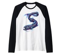 Colorful Dragonfish Abstract Ocean Artwork Deep Sea Creature Maglia con Maniche Raglan