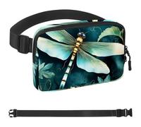 Colorful Dragonfly-1387 - Marsupio a tracolla per uomo e donna, borsa da cintura per viaggi, casual, passeggiate, corsa, escursionismo, ciclismo, Multicolore 08, 1.5x9.0x5.9in/4x23x15cm