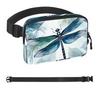 Colorful Dragonfly-1387 - Marsupio a tracolla per uomo e donna, borsa da cintura per viaggi, casual, passeggiate, corsa, escursionismo, ciclismo, Multicolore 10., 1.5x9.0x5.9in/4x23x15cm