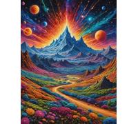 Colorful Dream House Landscapes Posters - Puzzle Irregolare - Adult'S Giocattoli Educativi Per La Famiglia - Home Regali Di Arte Murale - 1000 Pezzi Puzzle - Kw493Zk