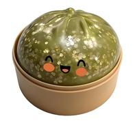 Colorful Dumpling Stress Balls, with Mini Steamer Giant Dumpling Squishy Squeeze Toy, Cute Soft Glitter Calming, for Adults Teens Kids Women Men Birthday Holiday
