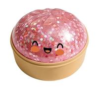 Colorful Dumpling Stress Balls, with Mini Steamer Giant Dumpling Squishy Squeeze Toy, Cute Soft Glitter Calming, for Adults Teens Kids Women Men Birthday Holiday
